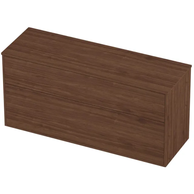 Proline Deck Badmeubelset Voor Grepen Asymmetrisch Kader 140x46x67 cm Indian Walnut Houtlook