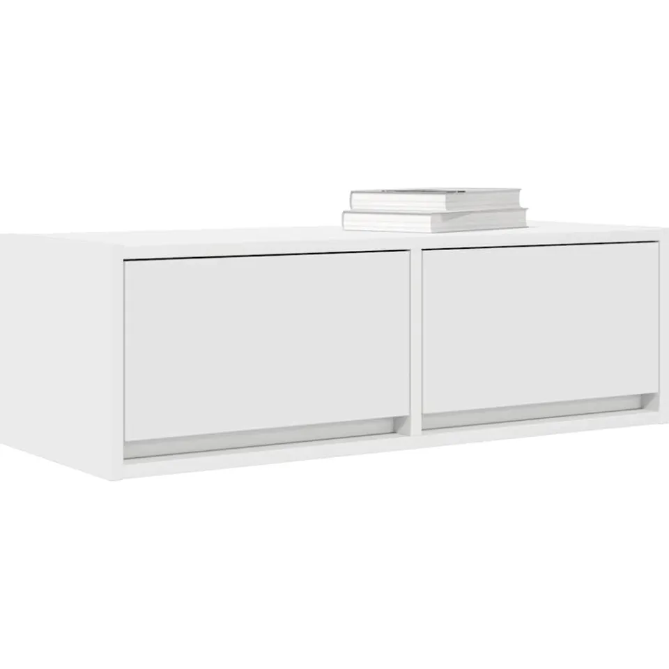 vidaXL Tv-meubelen 2 st 80x31x25,5 cm bewerkt hout wit