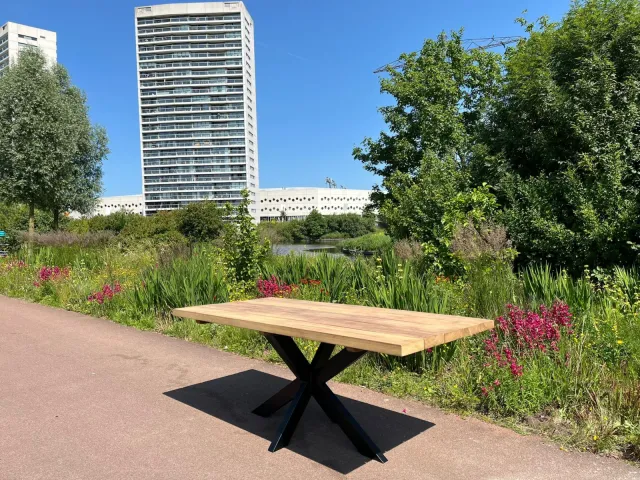 NordXL Irokohouten tuintafel Kevin