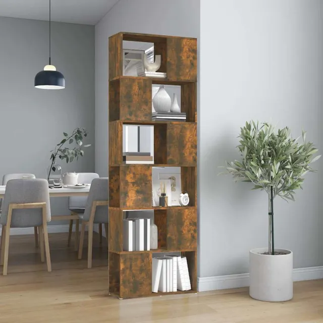 vidaXL Boekenkast/kamerscherm 60x24x186 cm gerookt eikenkleurig, foto 2