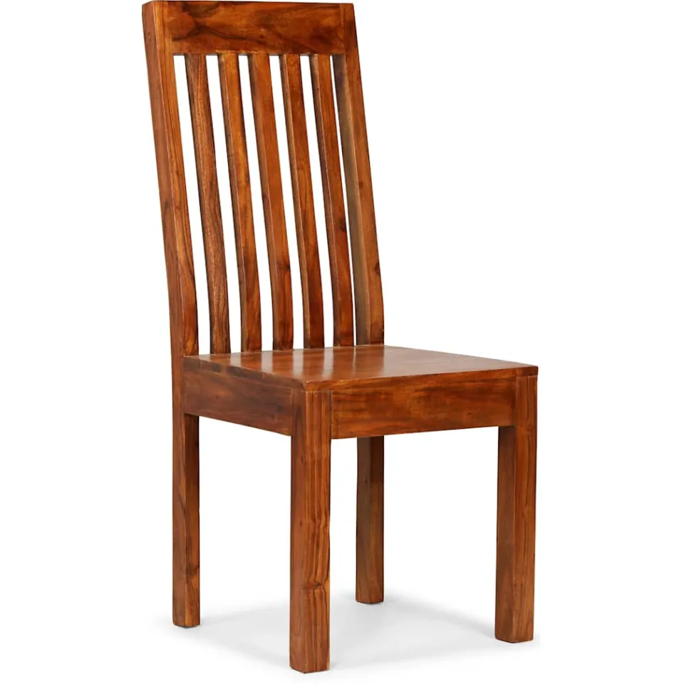 vidaXL Eetkamerstoelen 2 st modern hout met honingafwerking bruin, foto 4