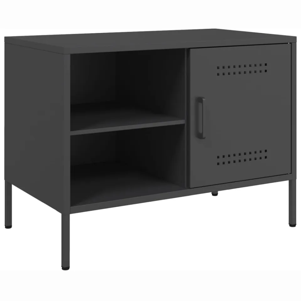 vidaXL Tv-meubelen 2 st 68x39x50,5 cm staal zwart, foto 4