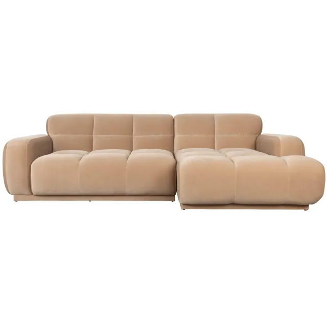 Zuiver 4-zitsbank Hazel rechts - beige