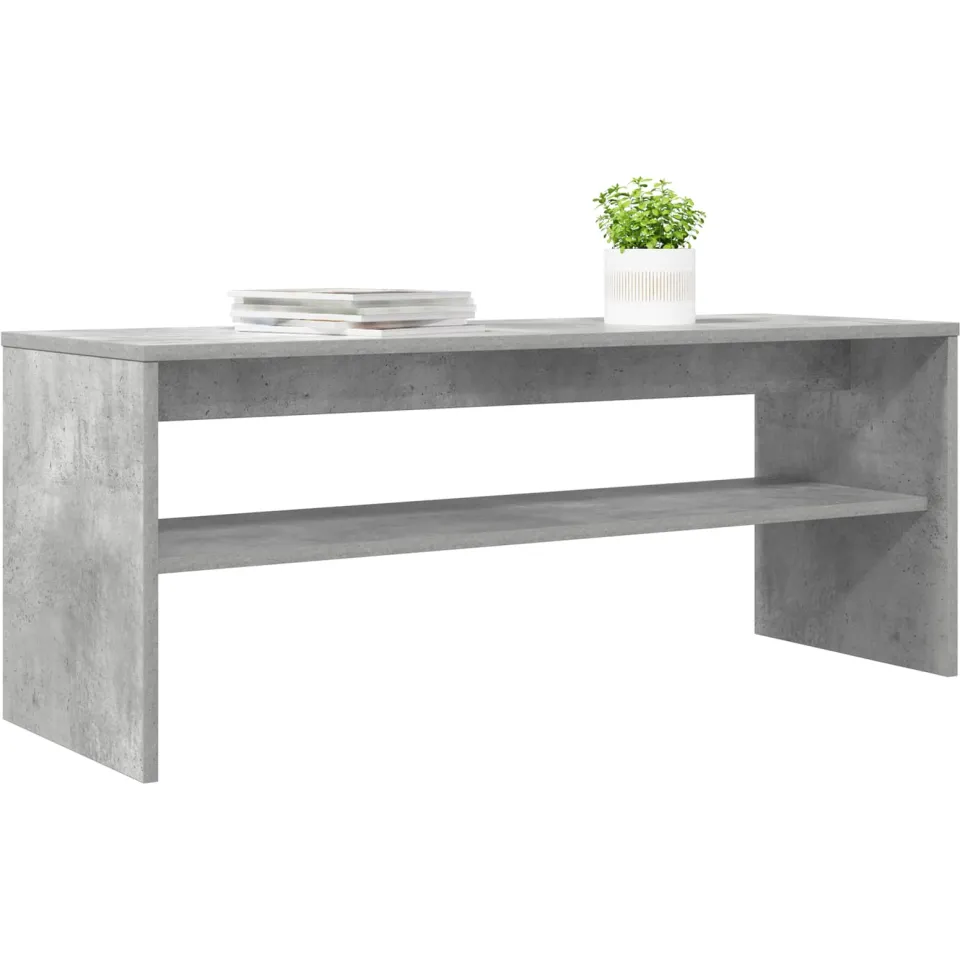vidaXL TV-kast 100 x 35 x 40 cm Beton Grijs Bewerkt hout