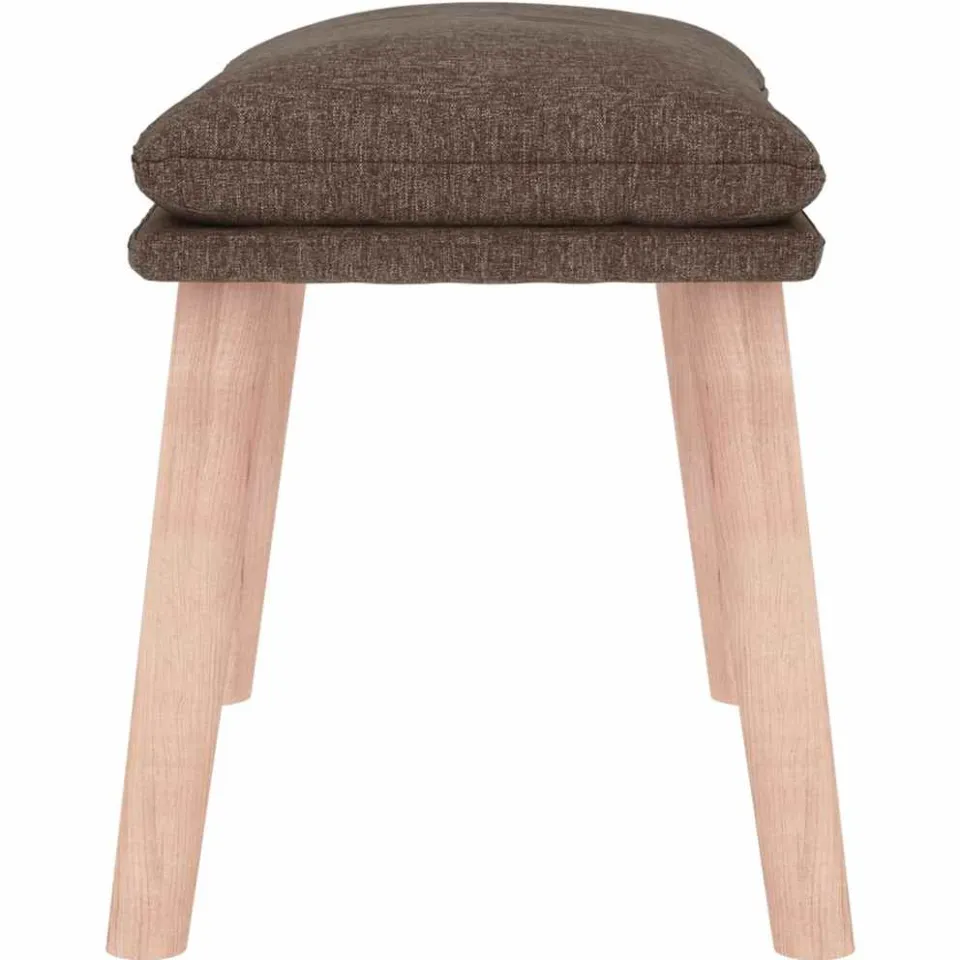 vidaXL Voetenbank 45x29,5x35 cm stof taupe, foto 4