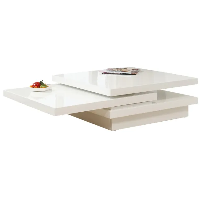 salontafel Gina hoogglans wit