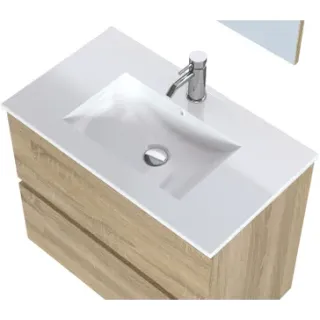T-bath Badmeubelset Mystic 80cm Licht Eiken Bruin