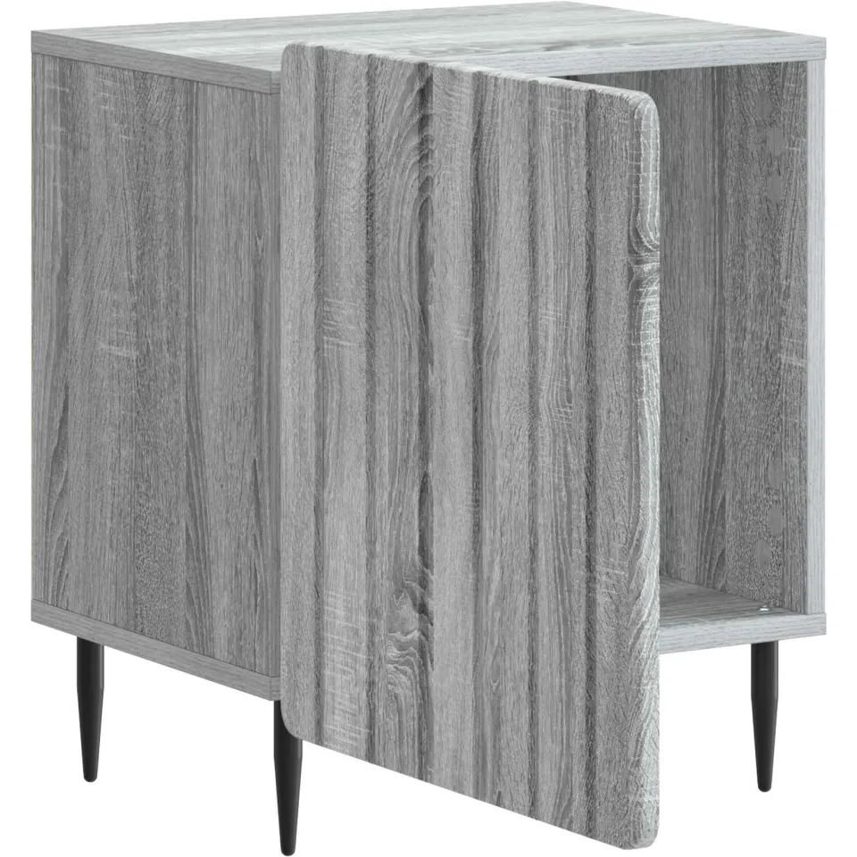 vidaXL Nachtkastje Grijs sonoma 43 x 34,5 x 52 cm Bewerkt hout, foto 3