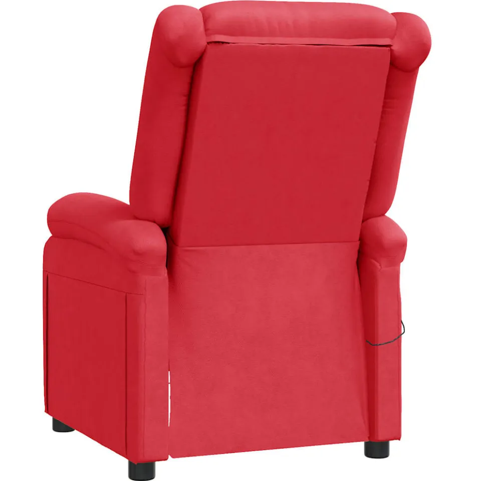 vidaXL Massagestoel kunstleer rood, foto 4