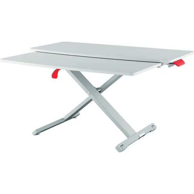 Leitz Ergo Cosy Zit/Sta bureau, met schuiflade grijs