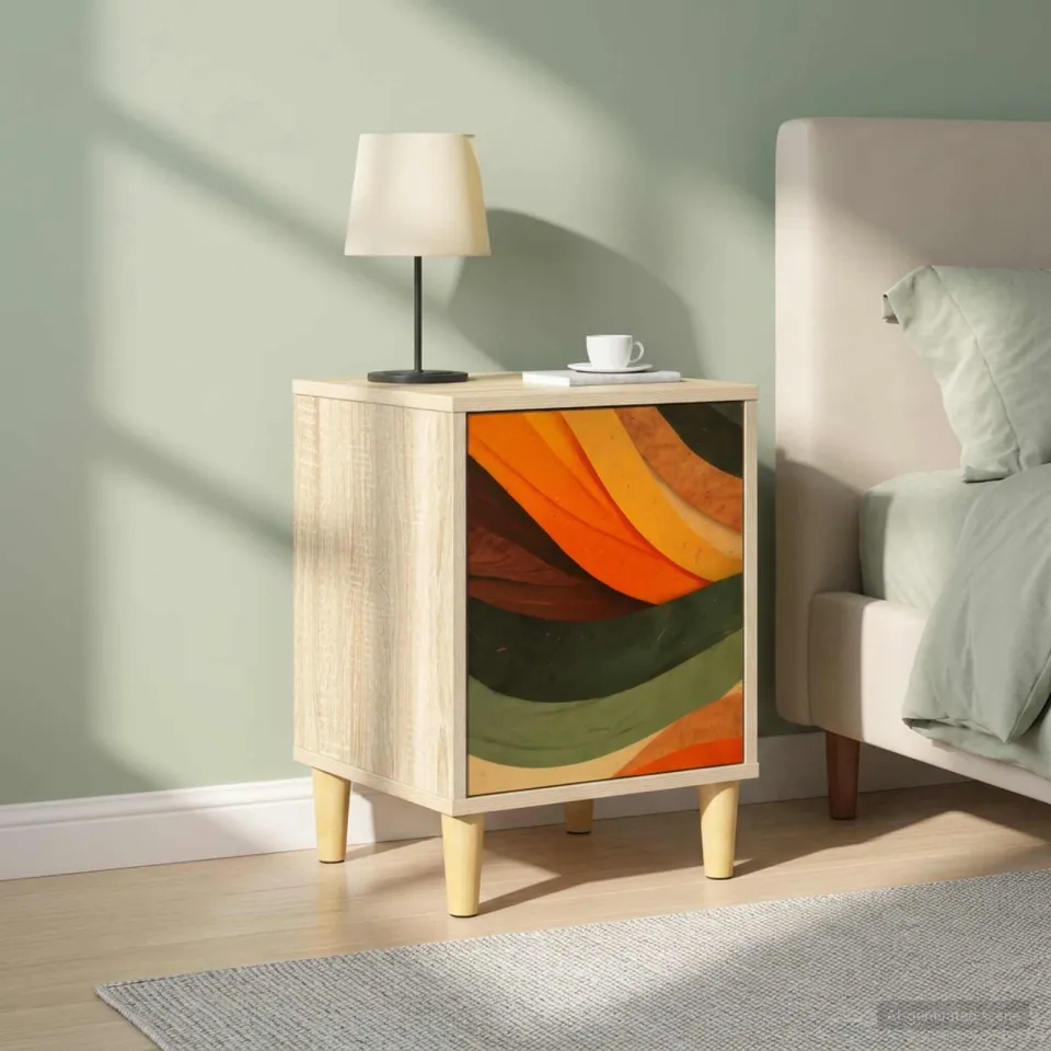 vidaXL Nachtkastje BONN 2 st Sonoma Eiken 36 x 33 x 50 cm Bewerkt hout, foto 4