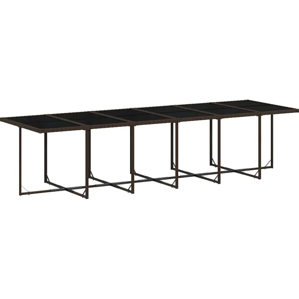 vidaXL 17-delige Tuinset met kussens poly rattan bruin, foto 3