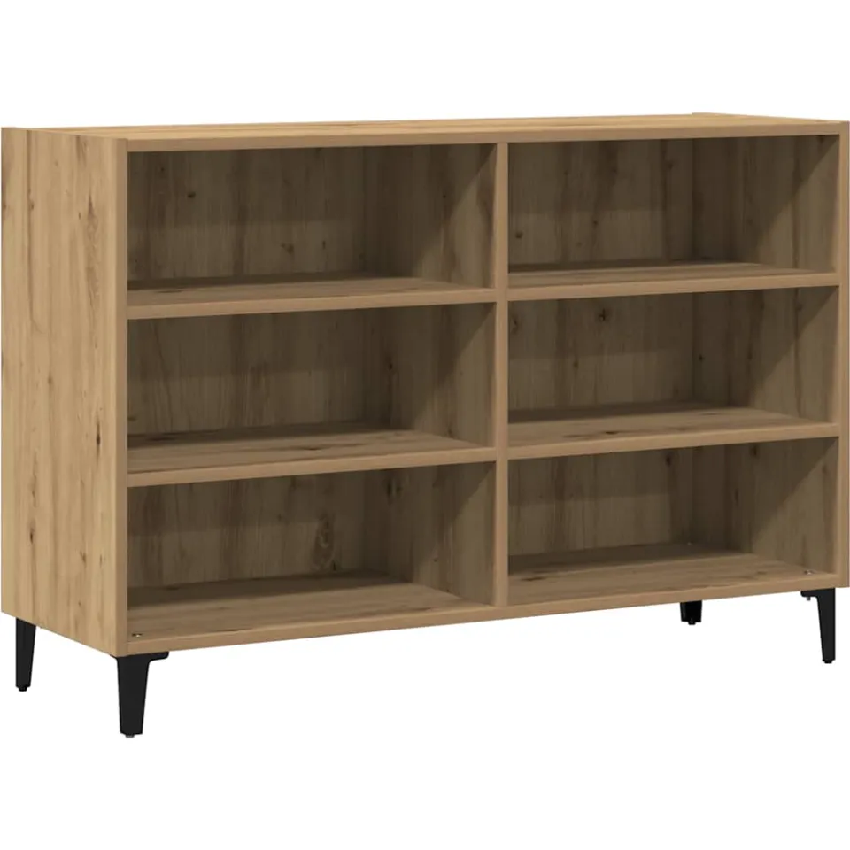 vidaXL Dressoir 103,5x35x70 cm bewerkt hout artisanaal eikenkleurig, foto 3