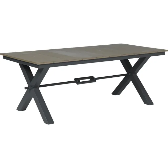 Garden Impressions Robusto Tuintafel 200x100 cm - Carbon Black zwart