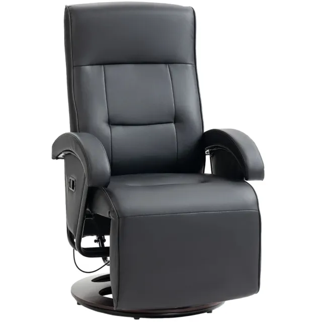 GranMaison Relaxfauteuil - Relaxzetel - Relaxstoel - Fauteuil - Stoel - Met armleuning - Voor één Persoon - Zwart