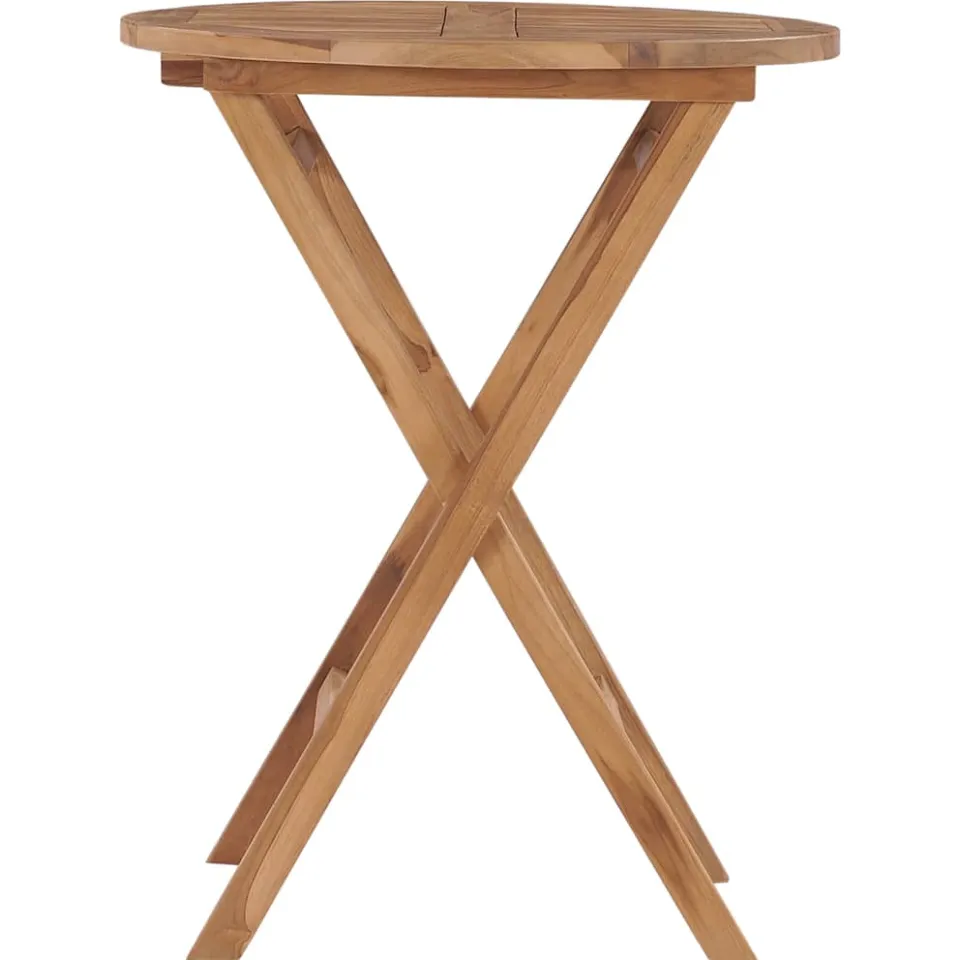 vidaXL Tuintafel inklapbaar 60 cm massief teakhout bruin, foto 2