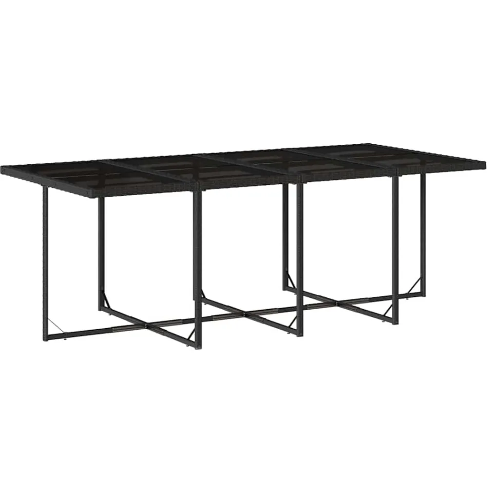 vidaXL 13-delige Tuinset met kussens poly rattan zwart, foto 4