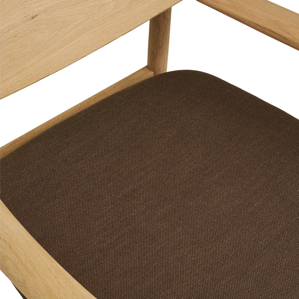 Artichok Otto eikenhouten fauteuil met bruin zitkussen - naturel, foto 5