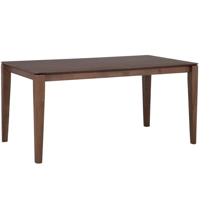 Beliani LOTTIE - Eettafel - Donkere houtkleur - 90 x 160 cm - MDF Bruin