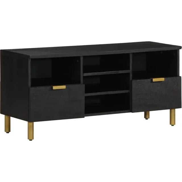vidaXL Tv-meubel 100x33x46 cm bewerkt hout zwart