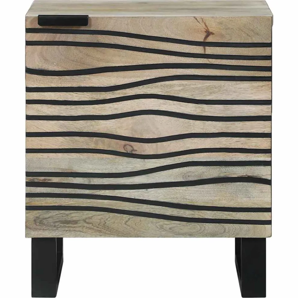 vidaXL Nachtkastje 2 st Wit 40 x 33 x 46 cm Bewerkt hout, foto 4