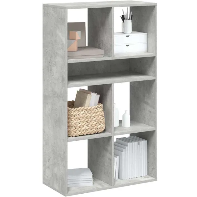 vidaXL Boekenkast 66x31x112 cm bewerkt hout betongrijs