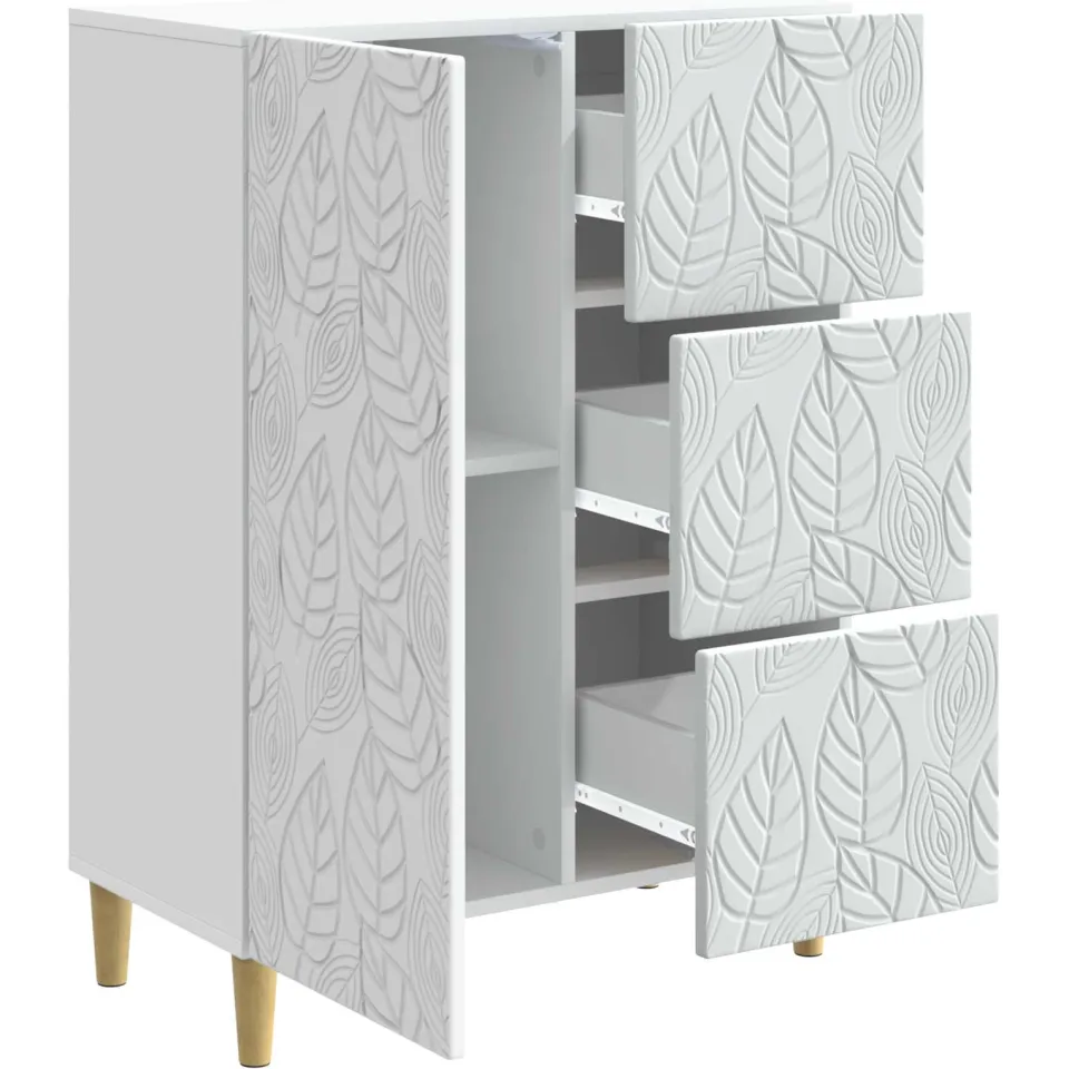 vidaXL Dressoir Wit 66 x 34,5 x 90 cm Bewerkt hout, foto 4