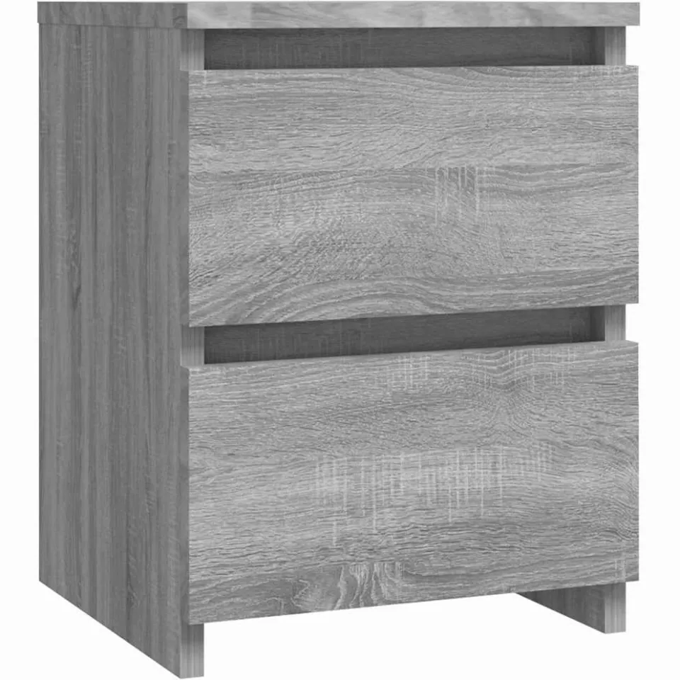 vidaXL Nachtkastjes 2 stuks Grijs Sonoma 30x30x40 cm Engineered Wood, foto 4