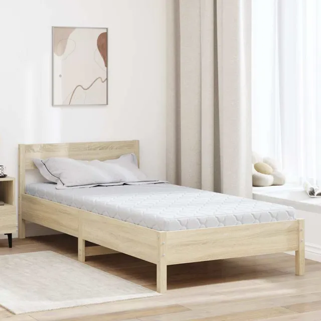 vidaXL Matras Wit 120 x 200 cm Jacquard stof