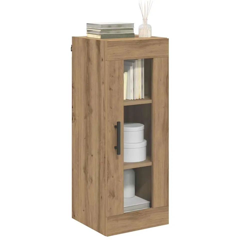 vidaXL Wandkast Artisan Eiken 34,5 x 34 x 90 cm Bruin