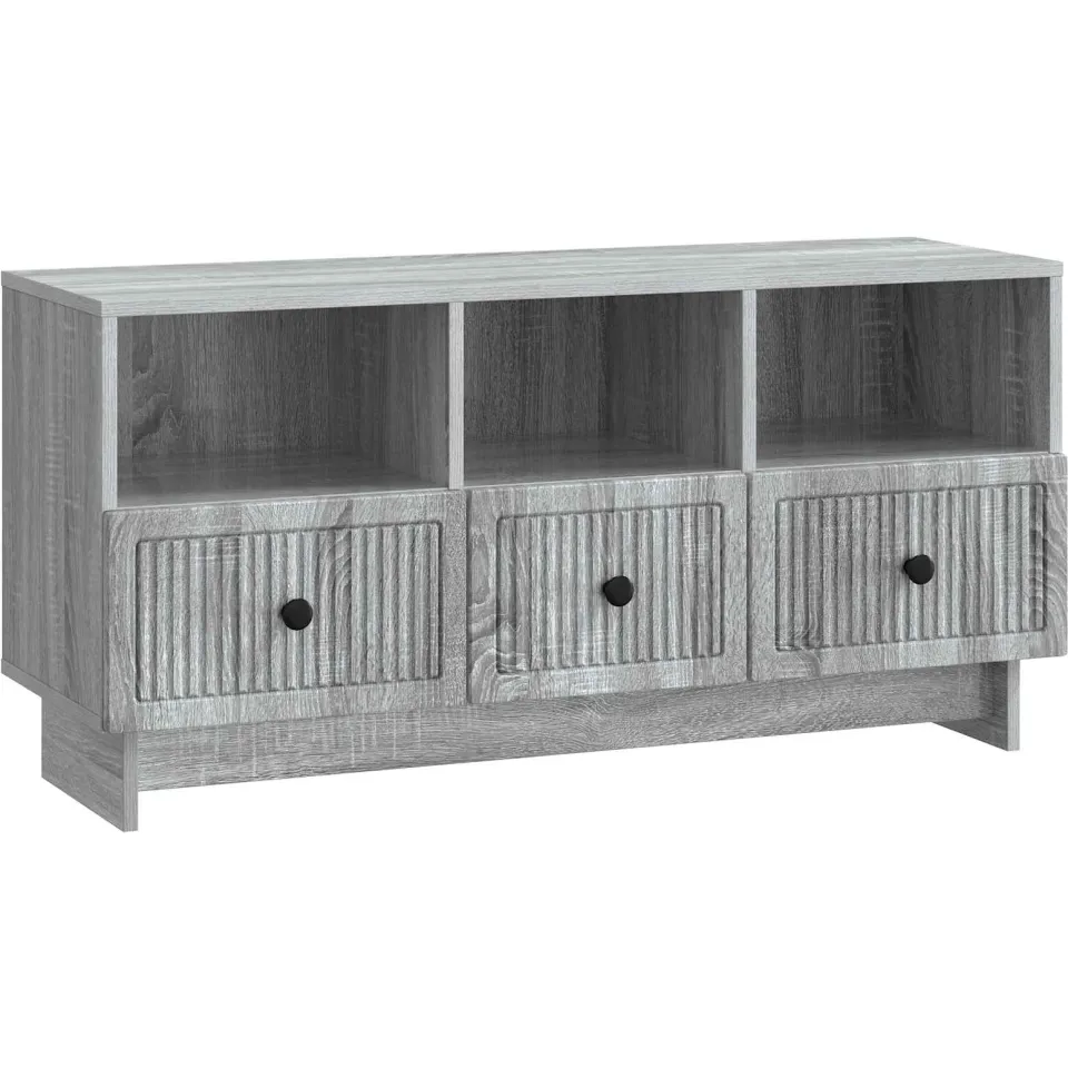 vidaXL TV-kast met lade Grijs sonoma 102 x 34,5 x 50 cm Bewerkt hout, foto 3