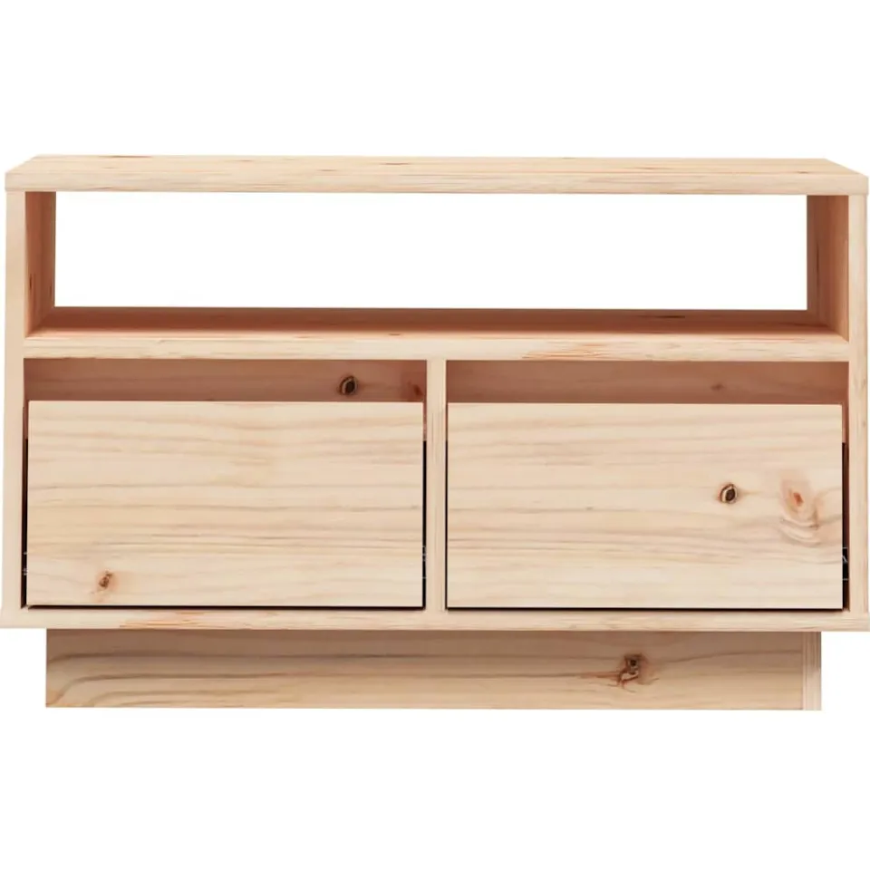 vidaXL Tv-meubel 60x35x37 cm massief grenenhout bruin, foto 3