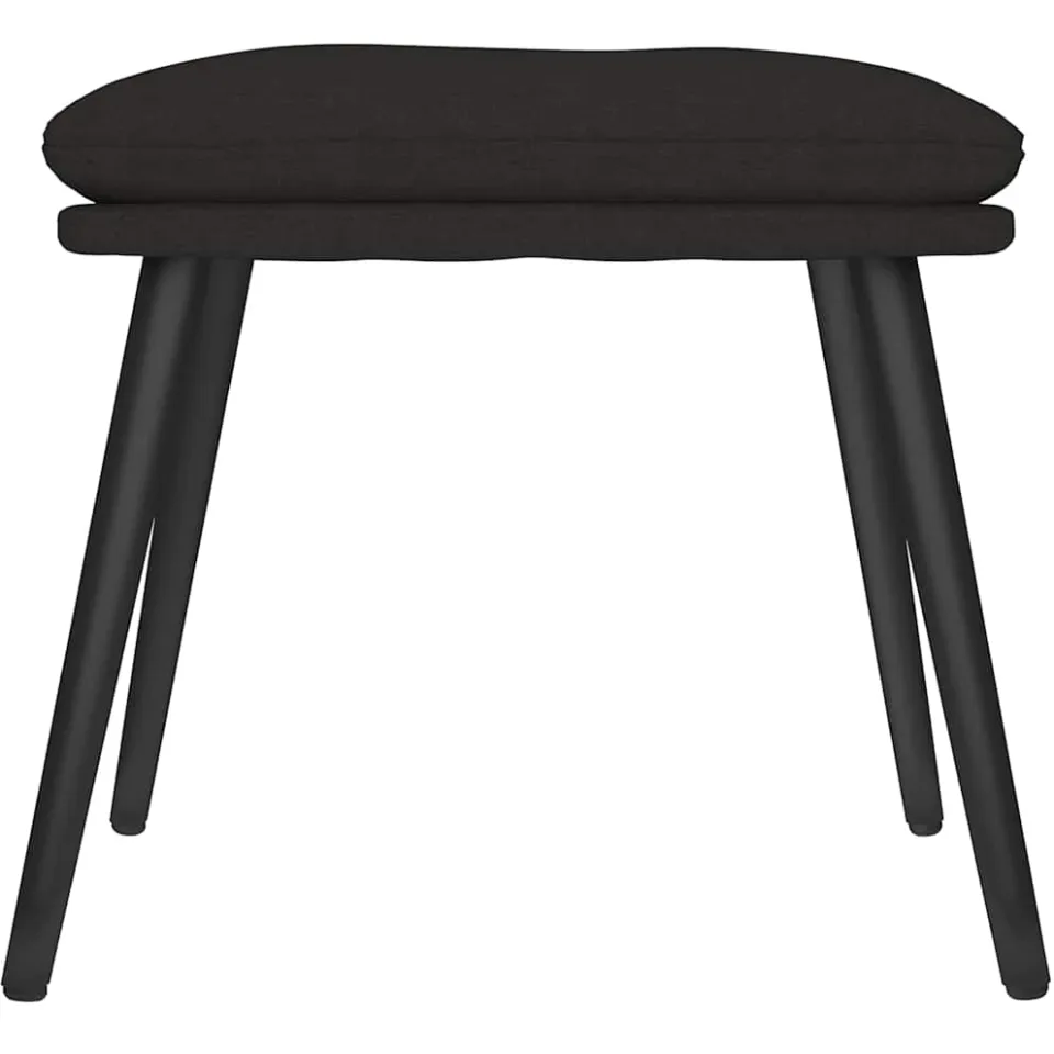 vidaXL Voetenbank 45x29,5x35 cm stof zwart, foto 3