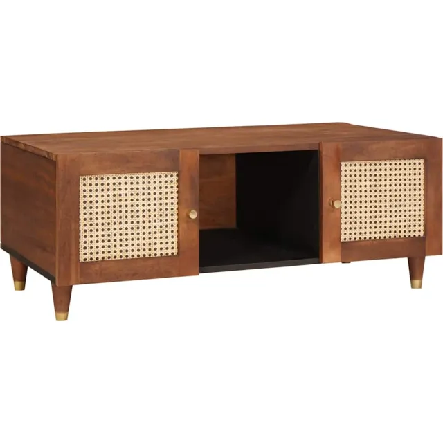 vidaXL Salontafel 100 x 54 x 40 cm Massief Mango Hout Bruin