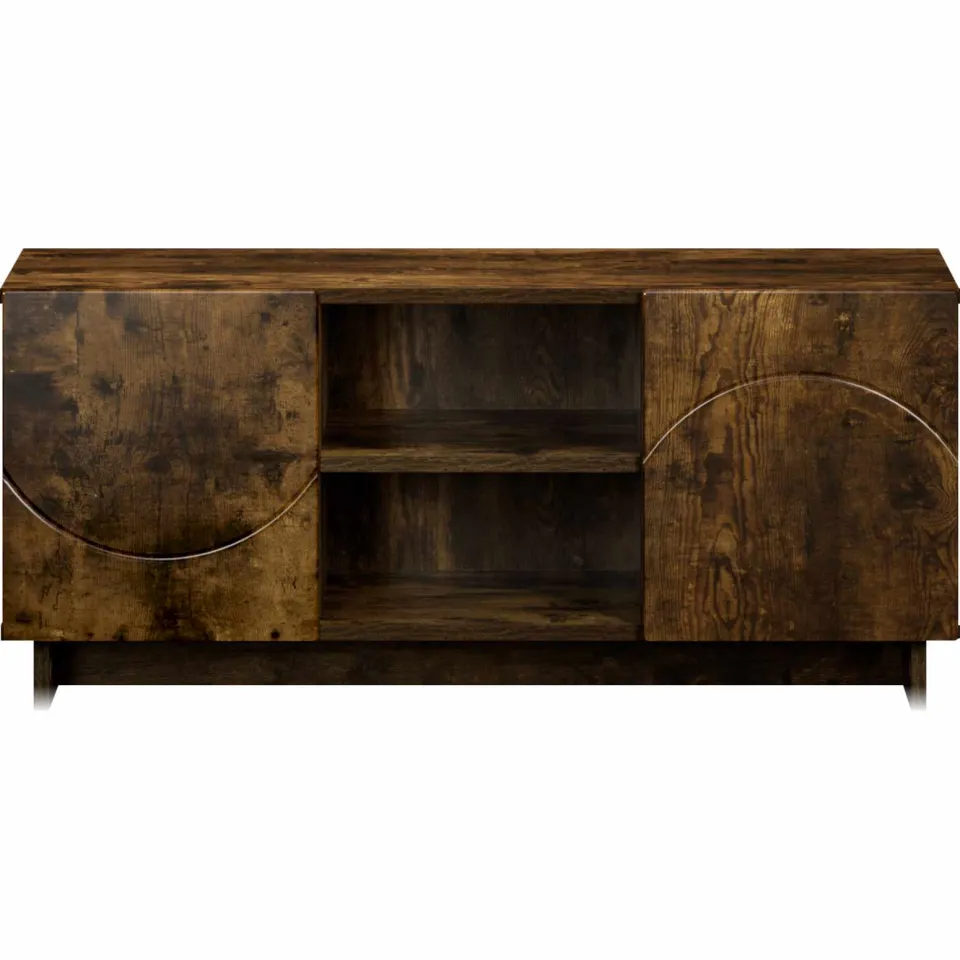 vidaXL TV-standaard 90 x 34,5 x 40 cm Gerookt eiken Bewerkt hout, foto 4