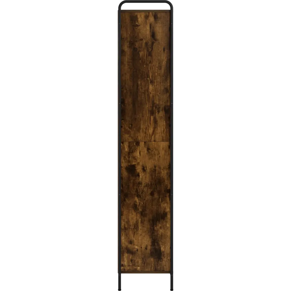 vidaXL Boekenkast 55,5 x 33 x 174 cm Bewerkt hout Gerookt eiken, foto 4