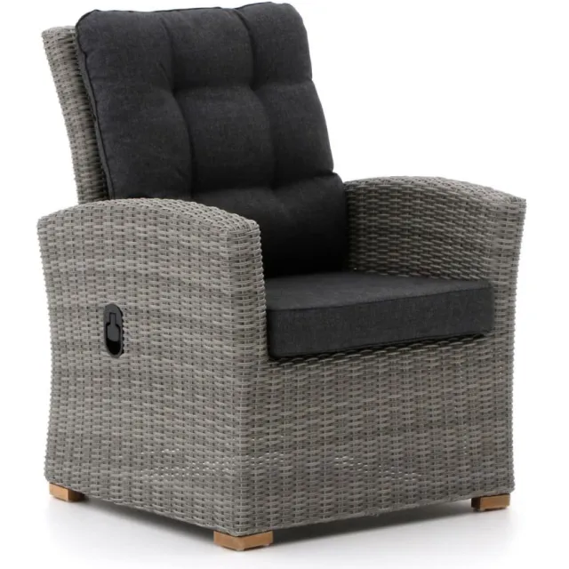 Intenso Furniture Intenso Mazzano lounge tuinstoel verstelbaar Grijs