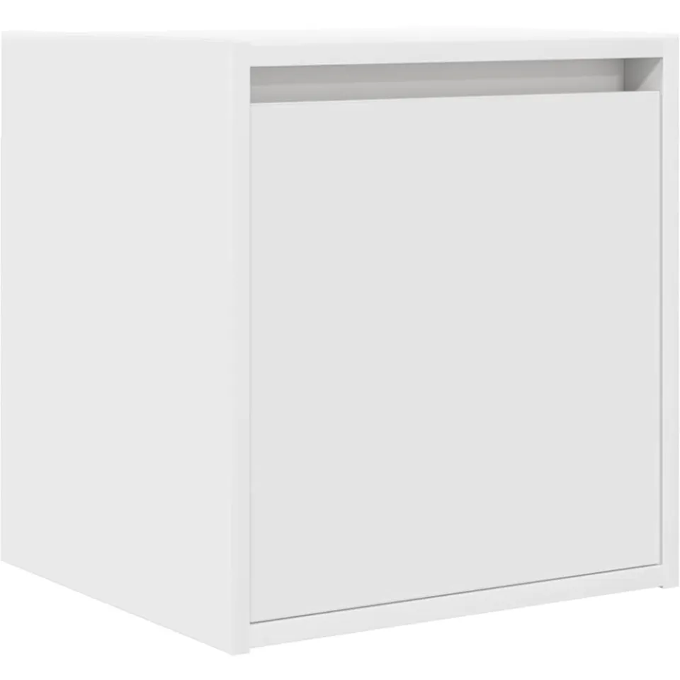 vidaXL Nachtkastjes wandgemonteerd 2 st 38x34x40 cm wit, foto 4
