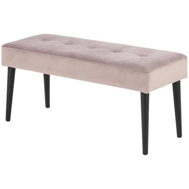 Lisomme Danique velvet bankje roze - 95 x 38 cm, foto 2