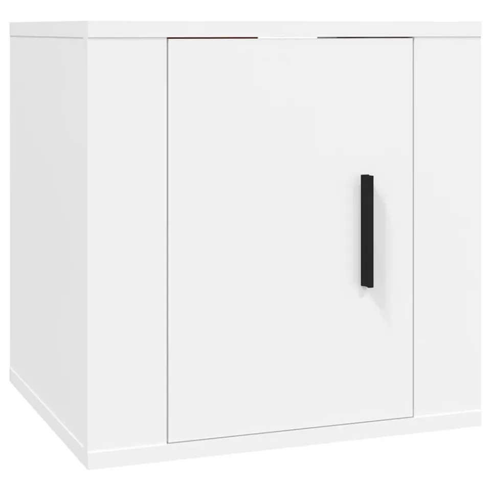 vidaXL 5-delige Tv-meubelset bewerkt hout wit, foto 4