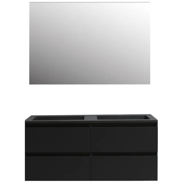 Boss & Wessing Pepper badmeubelset mat zwart