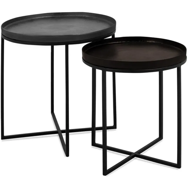 Benoa Bijzettafel Lieke Set van 2 Brons