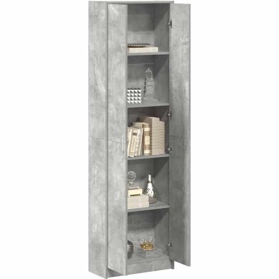 vidaXL Kledingkast Beton Grijs 55 x 25 x 189 cm