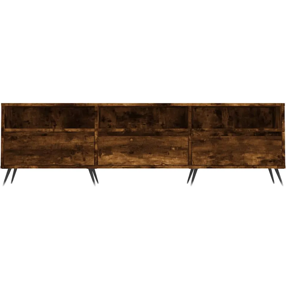 vidaXL Tv-meubel 150x30x44,5 cm bewerkt hout gerookt eikenkleurig