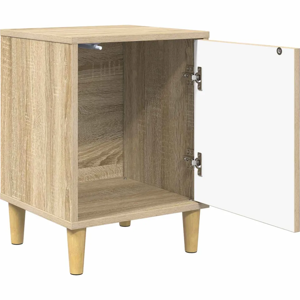 vidaXL Nachtkastje WIJHE Sonoma Eiken 36 x 33 x 50 cm Bewerkt hout, foto 4