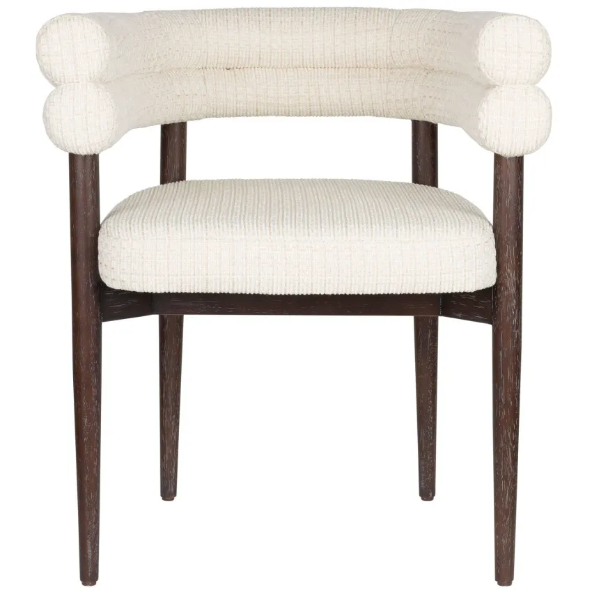 Dutchbone Sela eetkamerstoel off white, foto 2