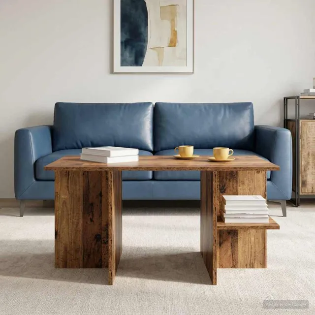vidaXL Salontafel Oud hout 87 x 50 x 45 cm Geconstrueerd hout bruin, foto 2