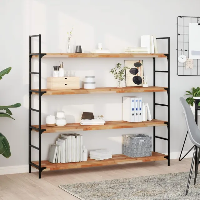 vidaXL Wandschap zwevend olieafwerking 160x30x4 cm massief acaciahout Bruin