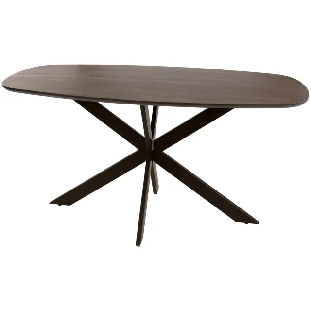 Nest of Nora Eettafel Vina - 150 cm - Deens ovaal massief acaciahout - Warm bruin - Eetkamertafel / keukentafel