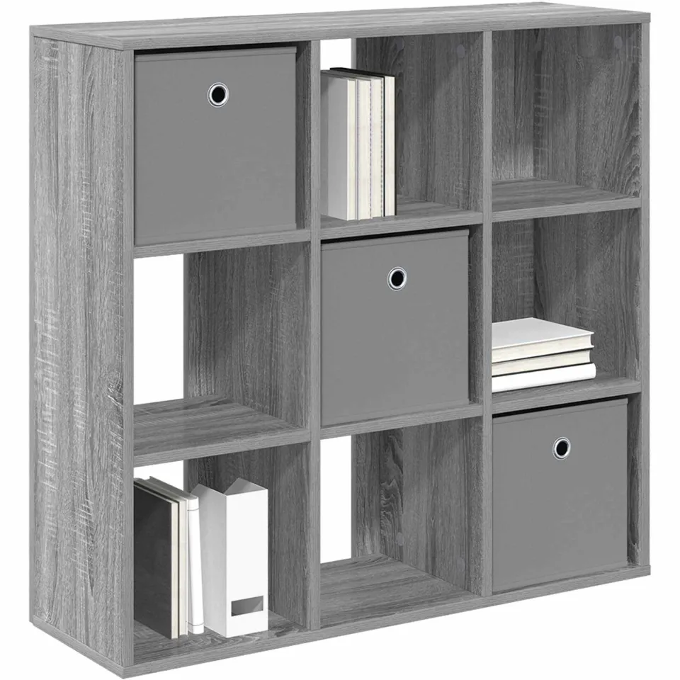 vidaXL Dressoir Grijs Sonoma 88,5 x 29 x 84,5 cm